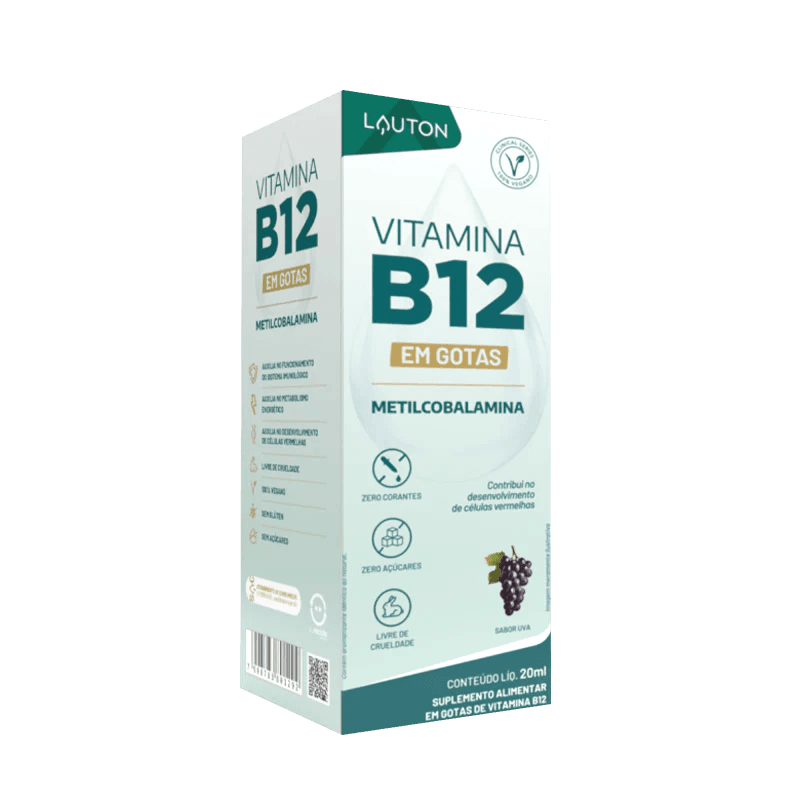 Vitamina B12 em Gotas Metilcobalamina 9,94mcg - 20ml