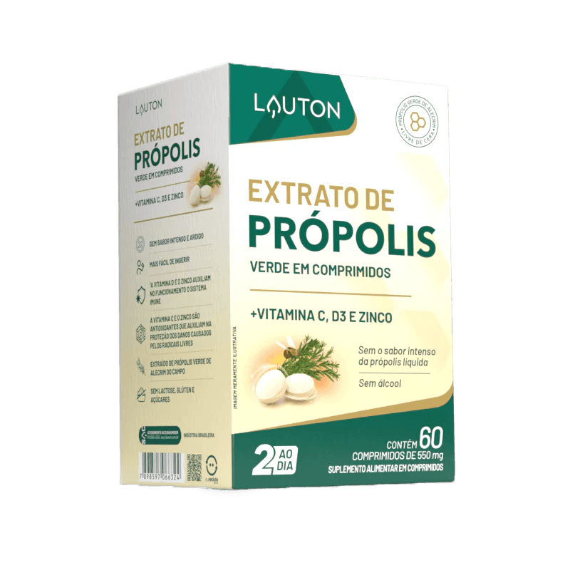 Extrato de Própolis Verde Liofilizado - 60 comprimidos